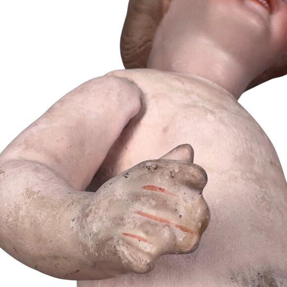 Antique Vintage Revalo DEP Bisque Socket Head Girl Character Doll Size 3 Bow - Picture 8 of 11